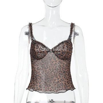 Sexy Leopard Print Sling Summer New Holiday Bottom Boob DJPT
